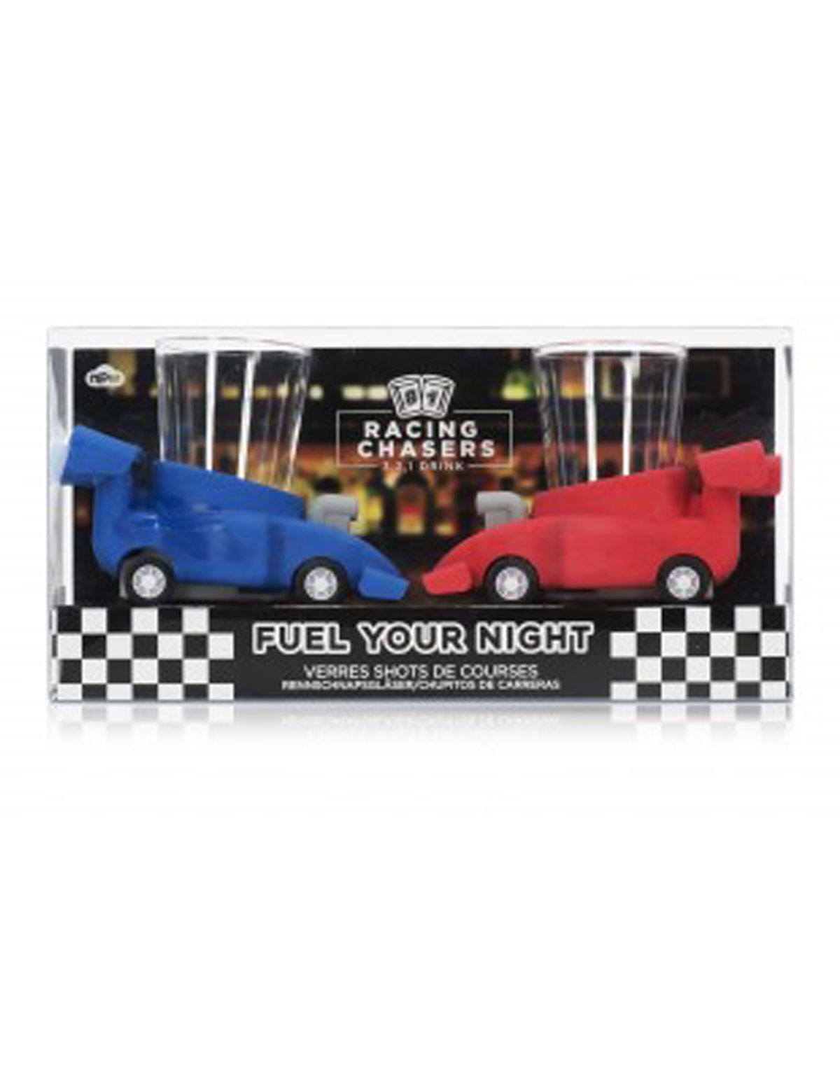 Racing Chasers Race Car Shot Glasses Lover's Lane